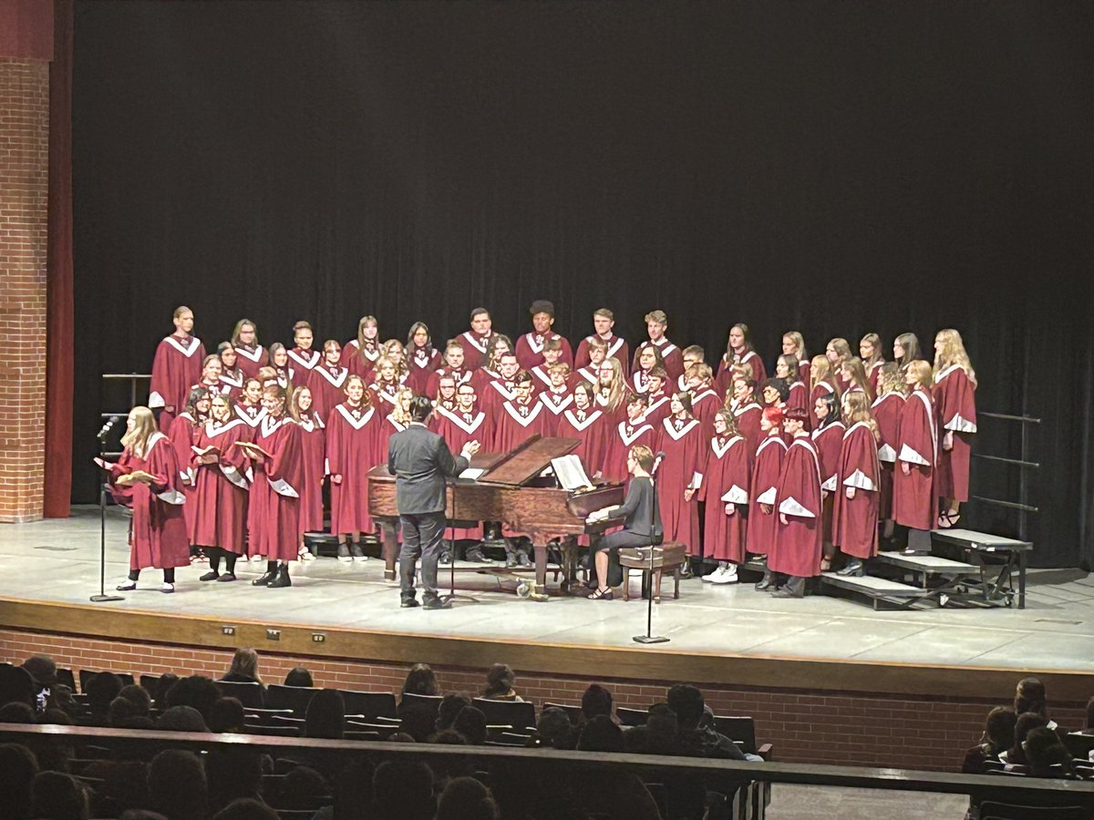 Awesome performance by the NHS choir tonight. #npspanthers