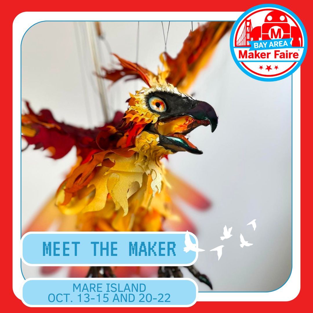 The Phoenix, a symbol of rebirth and new beginnings, is one of Laura Matthews' most beautiful and though-provoking puppets Matthews is known for her incredible structures and puppets focused on bio-mimicry. October 13 - 15th & 20 - 22nd Tickets available: buff.ly/3F691BF