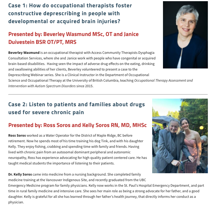 🚨Our popular BC Provincial #Deprescribing webinar series returns Nov 8! 💊 Providers, patients, carers, policymakers learn about deprescribing successes+challenges from each other 🖊️Register: ti.ubc.ca/deprescribing-5 #MedEd #prescribing #BetterPrescribing