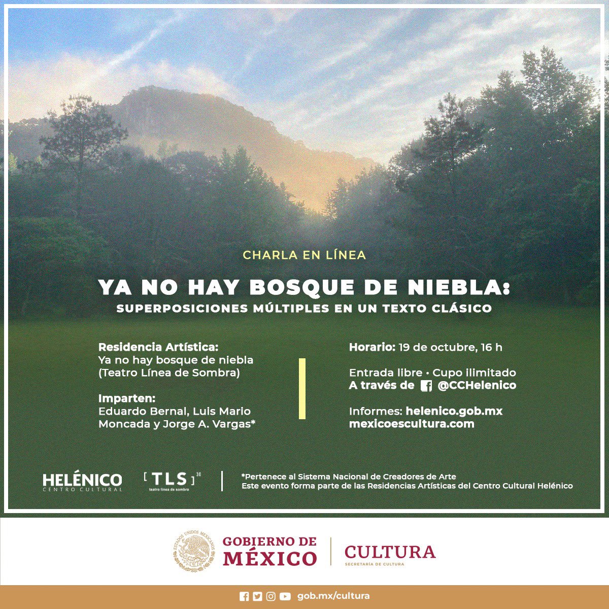 Como parte de las #ResidenciasHelenico este 19 de octubre.