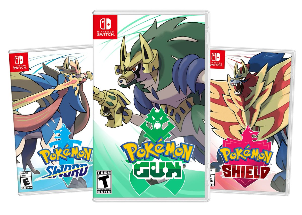 Après Pokémon Bouclier, Pokémon Épée...🛡️⚔️

Voici Pokémon Gun ! 🔫

Avouez que cette jaquette est très réaliste, bien que purement fictive... Ne me dites pas que vous êtes tombé dans le panneau ? 🤣