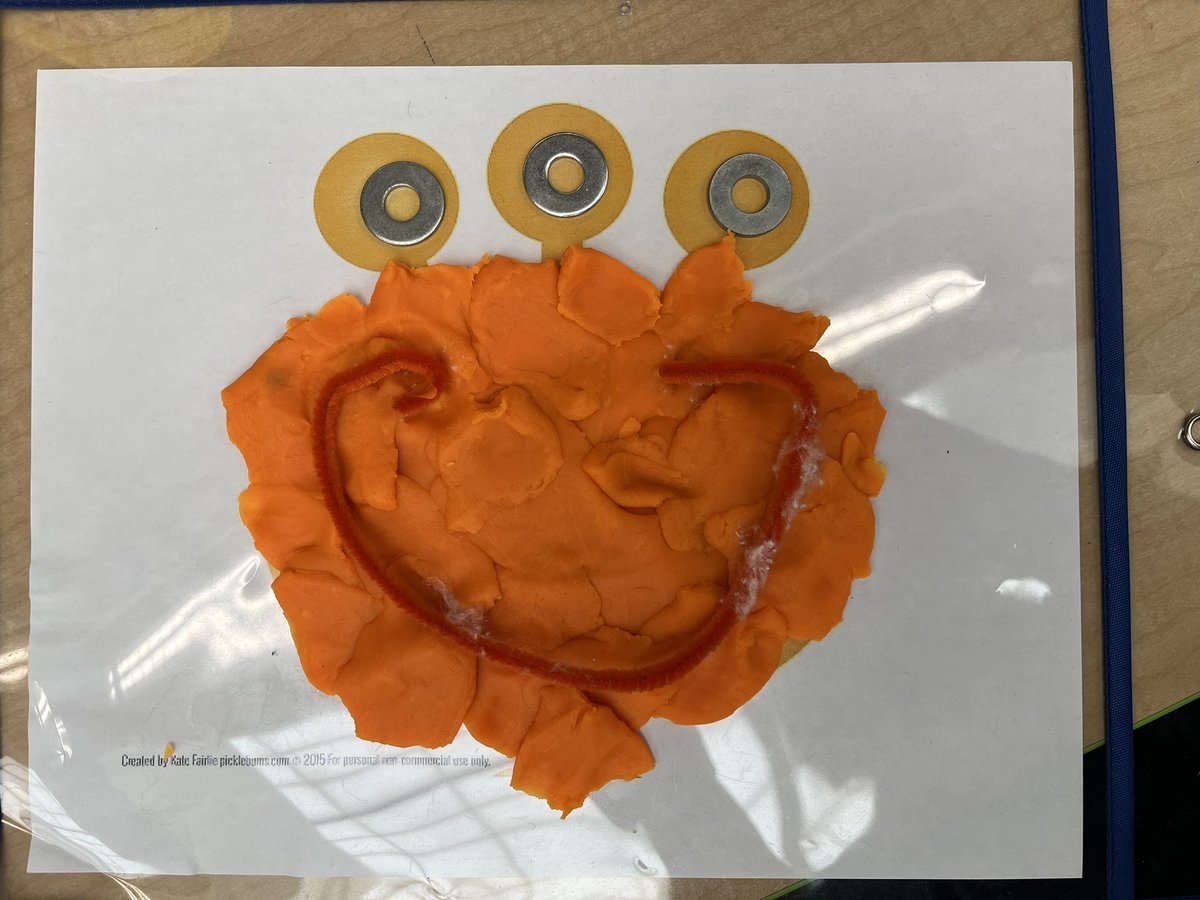 mschoenberger's tweet photo. #kindergarten Ss began monster month with the @TeachMonsters to read app and Monster mats! #STEM #makers #materialexploration #creativity @MH_AllenSchool https://t.co/aepfbEiHjX