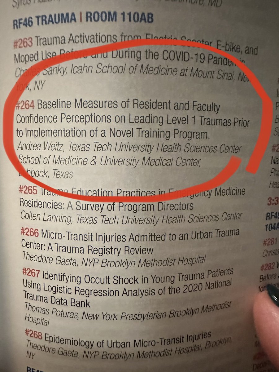 AndreaWeitz3's tweet photo. Moving trauma resuscitation forward with our new standardized direct observation tool (SDOT) to help save more lives. ⁦@TexasTechEM⁩ ⁦@ACEPNow⁩ ⁦@milosbuhavac⁩ ⁦@TexasTech⁩ https://t.co/pundAoEvRl