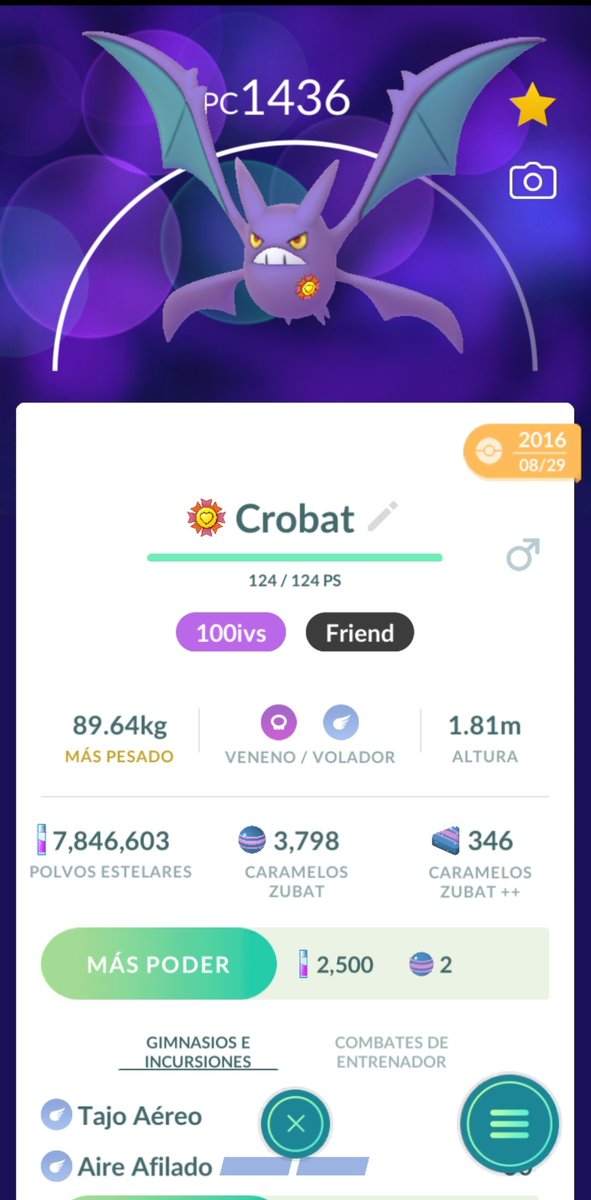 Pkmmty's tweet photo. @8BitCR Mi primer Pokémon 100ivs, del 29 de agosto del 2016 https://t.co/6IwzlSicqJ