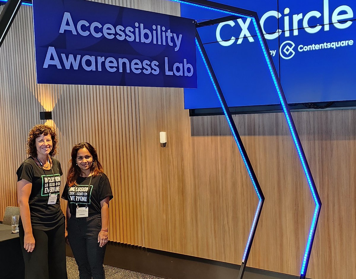 Our CfID team are at #CXCircleSydney today! Come say hi. We are available for accessibility testing and can give specialist support for your websites, apps and platforms.