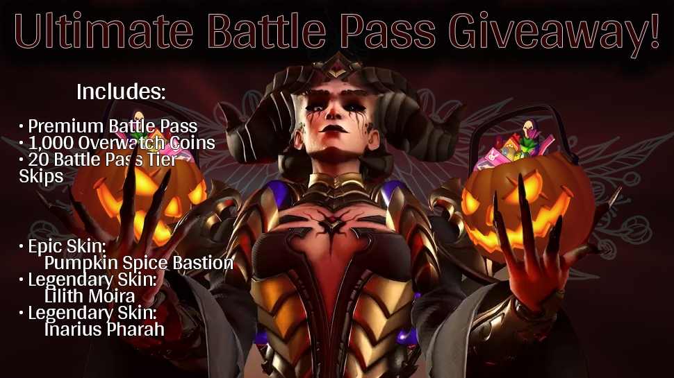 KristenRaeTTV's tweet photo. 🦇GIVEAWAY TIME🦇
Ultimate Battle Pass codes are up for grabs thanks to @PlayOverwatch!

How to enter
🥀Follow @KristenRaeTTV 
🥀Like+RT this post
🥀Tell me your favorite spooky movie!

TWO winners will be randomly chosen Friday, October 13th! Good luck🪦