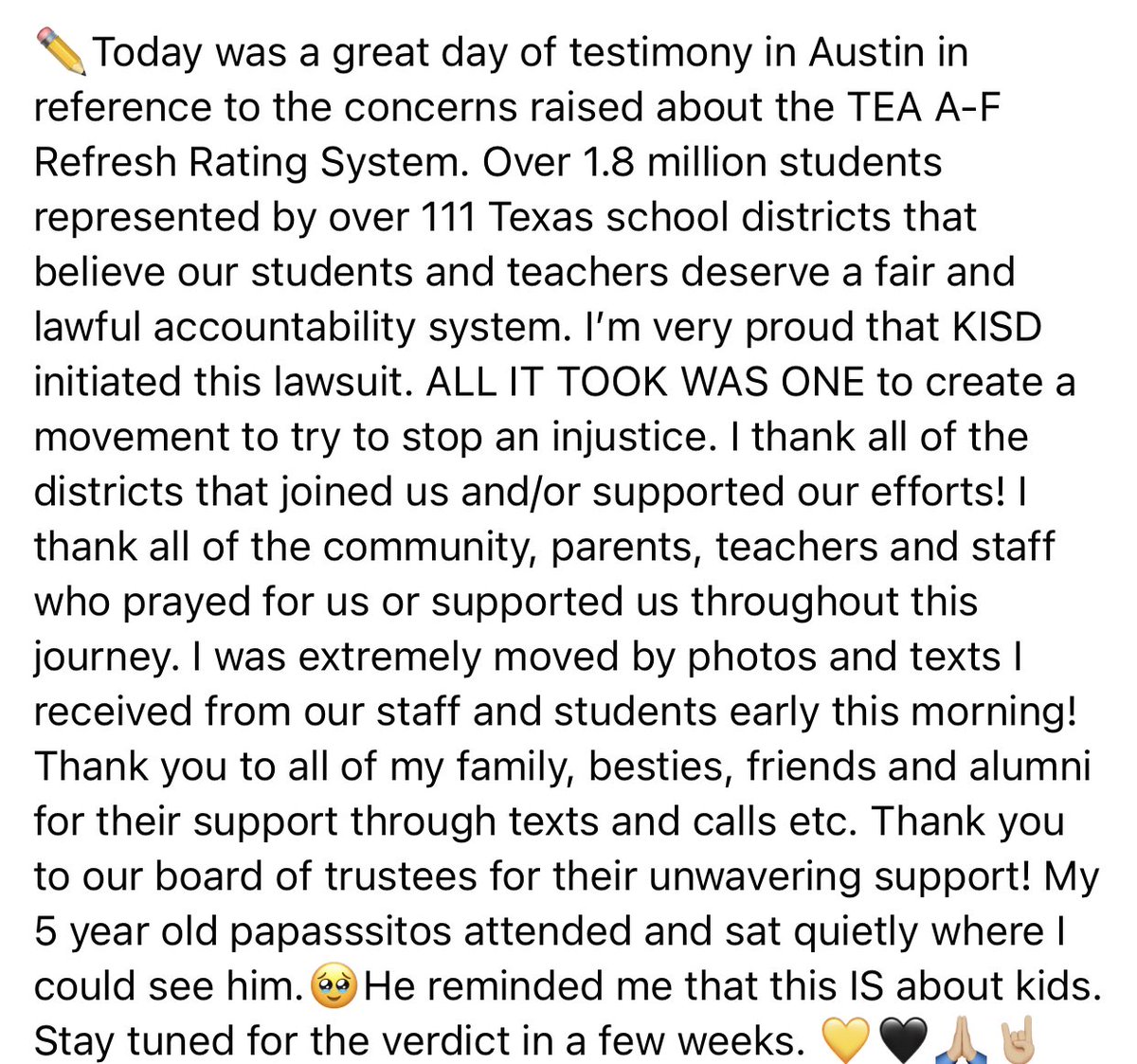 PerezCissy's tweet image. ✅ It’s about ALL STUDENTS, TEACHERS, and COMMUNITIES IN TEXAS. @TALAS4edu #PublicEd