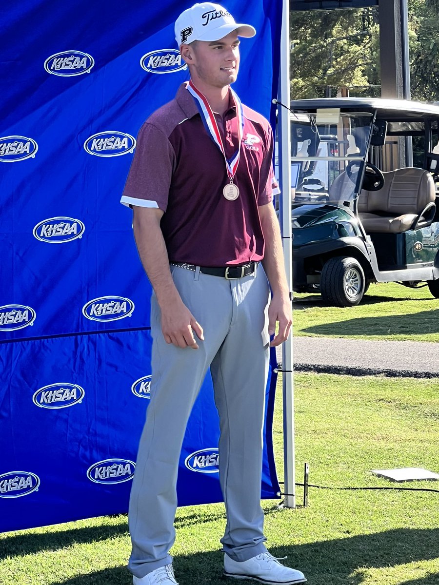 PikevilleHSGolf's tweet photo. ⛳️Congratulations to @camerongolf11 on an outstanding golf season.

🏆9 Wins (school record)
🔥18 hole score 63 (school record)
👑All A Region Champion 
👊11th Region Champion
🥇1st Team All-State
😳All A State - 3rd
💪KHSAA - 7th
👏👏👏👏👏👏👏👏👏 https://t.co/Da30V3FHnh