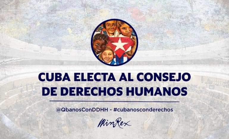 gpppmatanzas's tweet photo. “Cuba integrará nuevamente el Consejo de Derechos Humanos de la ONU luego de obtener 146 votos a favor en la elección convocada por la 78 Asamblea General”. 
“Así será en 2024-2026, otorgada por sexta vez tras esperar dos años de acuerdo con lo establecido.”
#CubanosConDerechos https://t.co/tbIQDzCSxZ