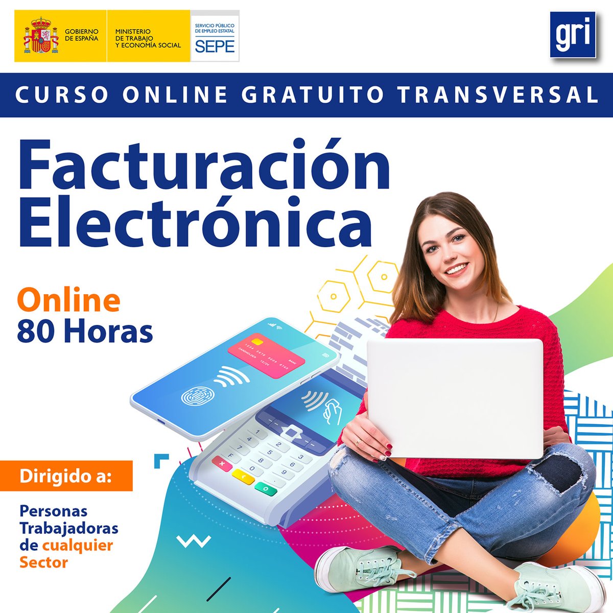¡Adéntrate en la 𝗙𝗮𝗰𝘁𝘂𝗿𝗮𝗰𝗶ó𝗻 𝗘𝗹𝗲𝗰𝘁𝗿ó𝗻𝗶𝗰𝗮! 💻 

✔️ Formación Online dirigida a todos los sectores
✔️ Diploma Oficial 

📌 ¡𝗥𝗲𝘀𝗲𝗿𝘃𝗮 𝘁𝘂 𝗽𝗹𝗮𝘇𝗮 𝗲𝗻 𝘄𝘄𝘄.𝗰𝘂𝗿𝘀𝗼𝘀.𝗲-𝗴𝗿𝗶.𝗰𝗼𝗺! 

#cursosgratuitos #SEPE #facturaelectronica