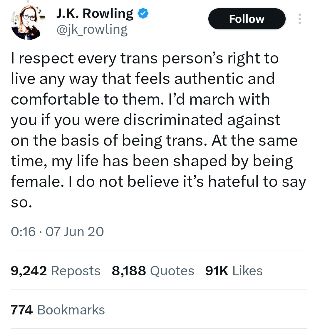 AidanCTweets's tweet photo. .@jk_rowling once said she'd MARCH to defend every trans person's right to live any way that feels authentic. Kellie Jay Keen - whom calls a "genius" - just attacked the authenticity of a trans Big Brother contestant, and Rowling won't even TWEET to defend that trans person. 1/ https://t.co/Wy2hVvB23q