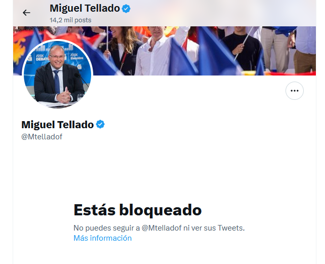 CANOSOJ's tweet image. Este é @Mtelladof o que fala de libertad de expresión.