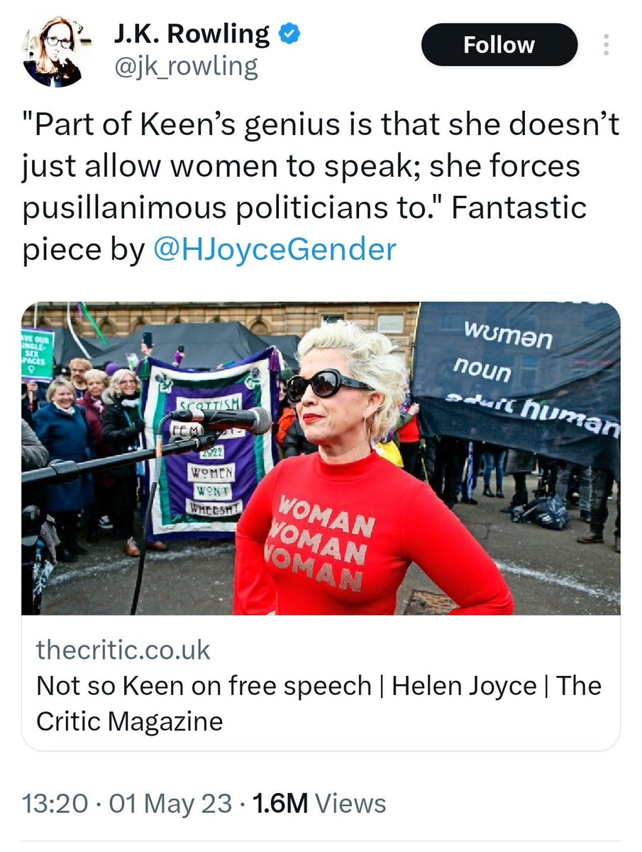 AidanCTweets's tweet photo. .@jk_rowling once said she'd MARCH to defend every trans person's right to live any way that feels authentic. Kellie Jay Keen - whom calls a "genius" - just attacked the authenticity of a trans Big Brother contestant, and Rowling won't even TWEET to defend that trans person. 1/ https://t.co/Wy2hVvB23q