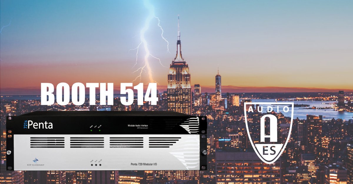 NTP_Technology's tweet image. Join Us at AES 2023 in New York! 😃
As always, we will take part in the AES Show in NYC. And this year, you can find us at Booth 514. 👍
Learn more: bit.ly/46HO6AM
#aesshow #aes2023 #ntptechnology #audiorouting #dantespokenhere #penta720 #penta721s