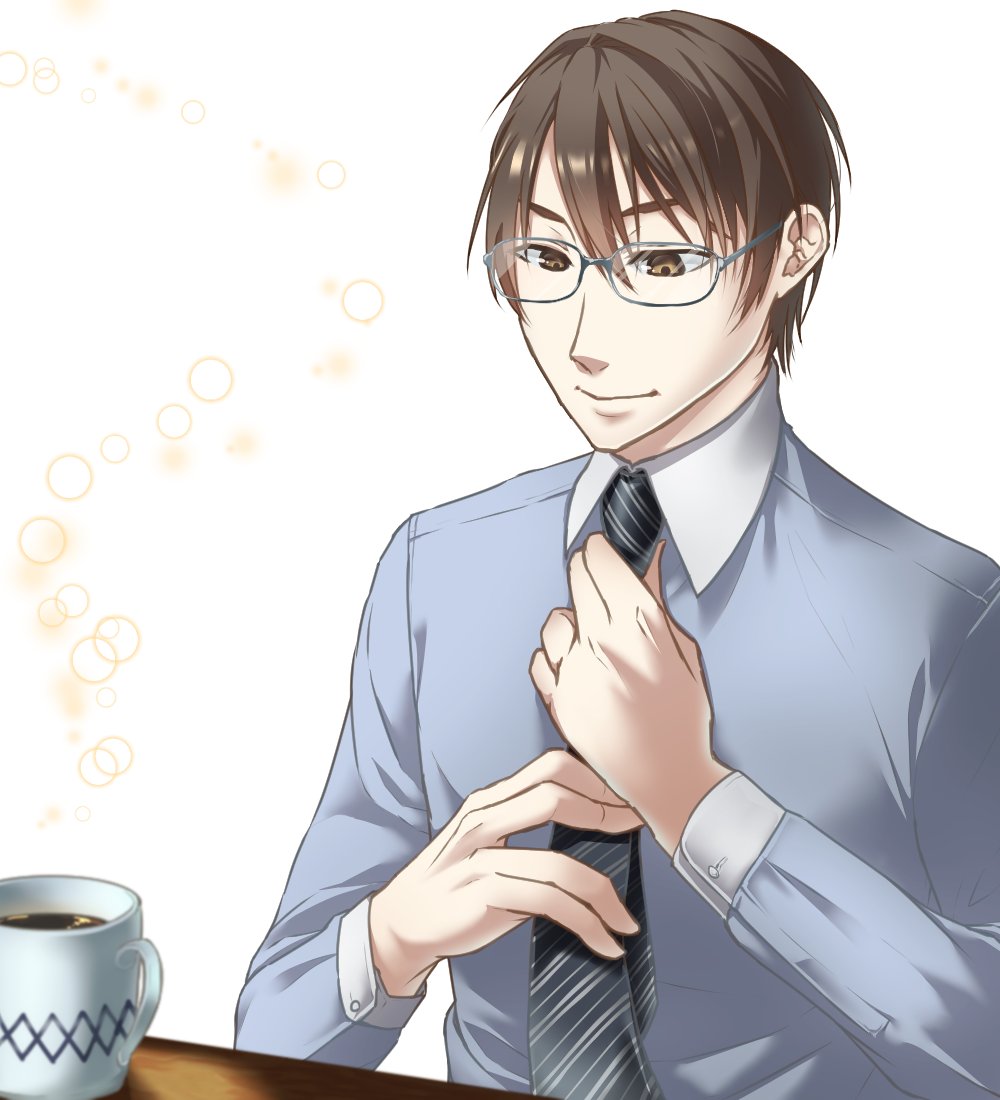 「euphausiaさんのキヨテルさん!朝のワンシーンだホー?ネクタイをきゅっと締」|piapro(ピアプロ)のイラスト