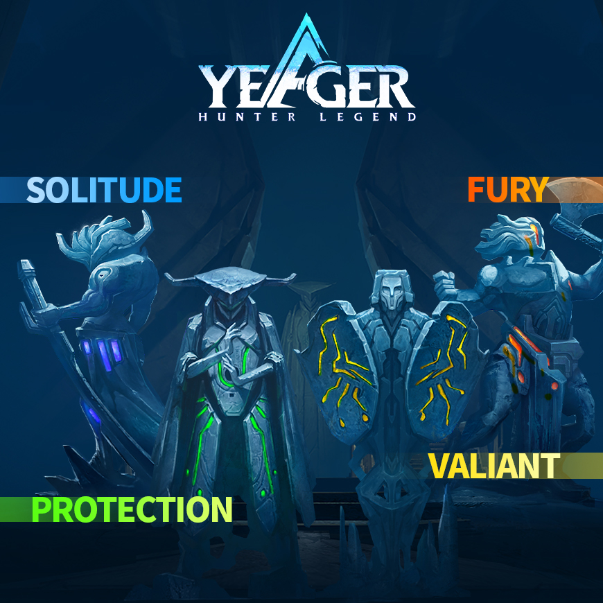 HunterLegend_EN's tweet photo. Switch up your playstyle and perfect your moves at the Fighting School.⚔️   

Are you Team Solitude, Fury, Valiant, or Protection?

#yeager #monsterhunting https://t.co/1iYjRDjkoq