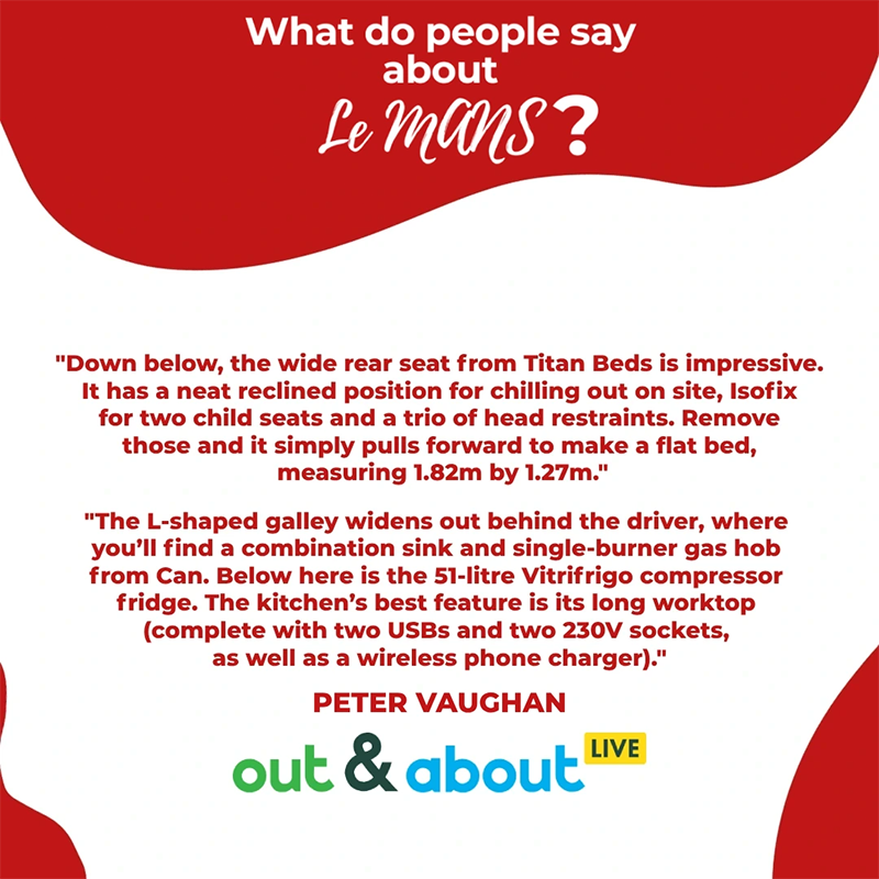 CamperKingLtd's tweet photo. What do people have to say about the Le Mans?

Here's what some current owners and journalists have to say...

Like what you see? Contact sales@camperking.co.uk to speak to our team! https://t.co/S92i8yqX8k
