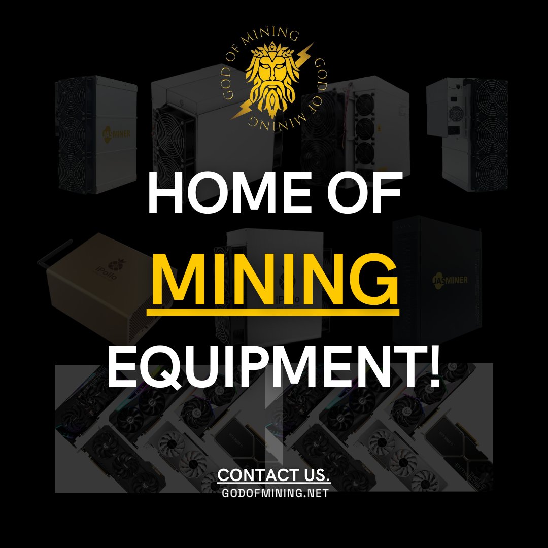 Stay ahead in the mining game with God of Mining – your trusted equipment hub. 🔧🛠

#godofmining #blockchainexperts #miningmasters #goldrushdigital