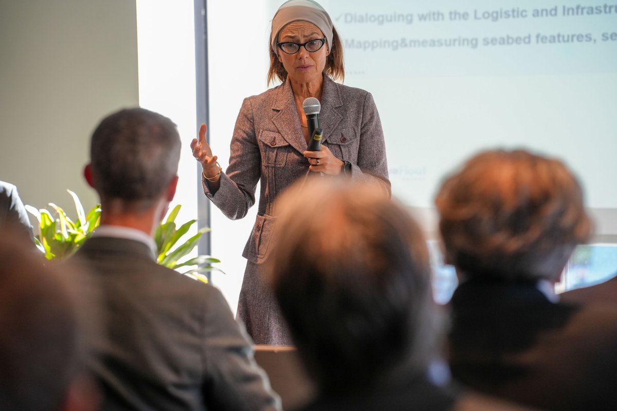 Angela Ariatti, presented to the delegates from <a href="/WindOffshore/">Norwegian Offshore Wind</a>, who visited Italy to explore the peninsula's offshore wind potential. She shared initial insights from the initiative launched by Renantis and <a href="/BlueFloatEnergy/">BlueFloat Energy</a>  with <a href="/Ambrosetti_/">The European House - Ambrosetti</a> , <a href="/Fincantieri/">Fincantieri</a>  and <a href="/AcciaieriedIT/">Acciaierie d'Italia in A.S.</a>