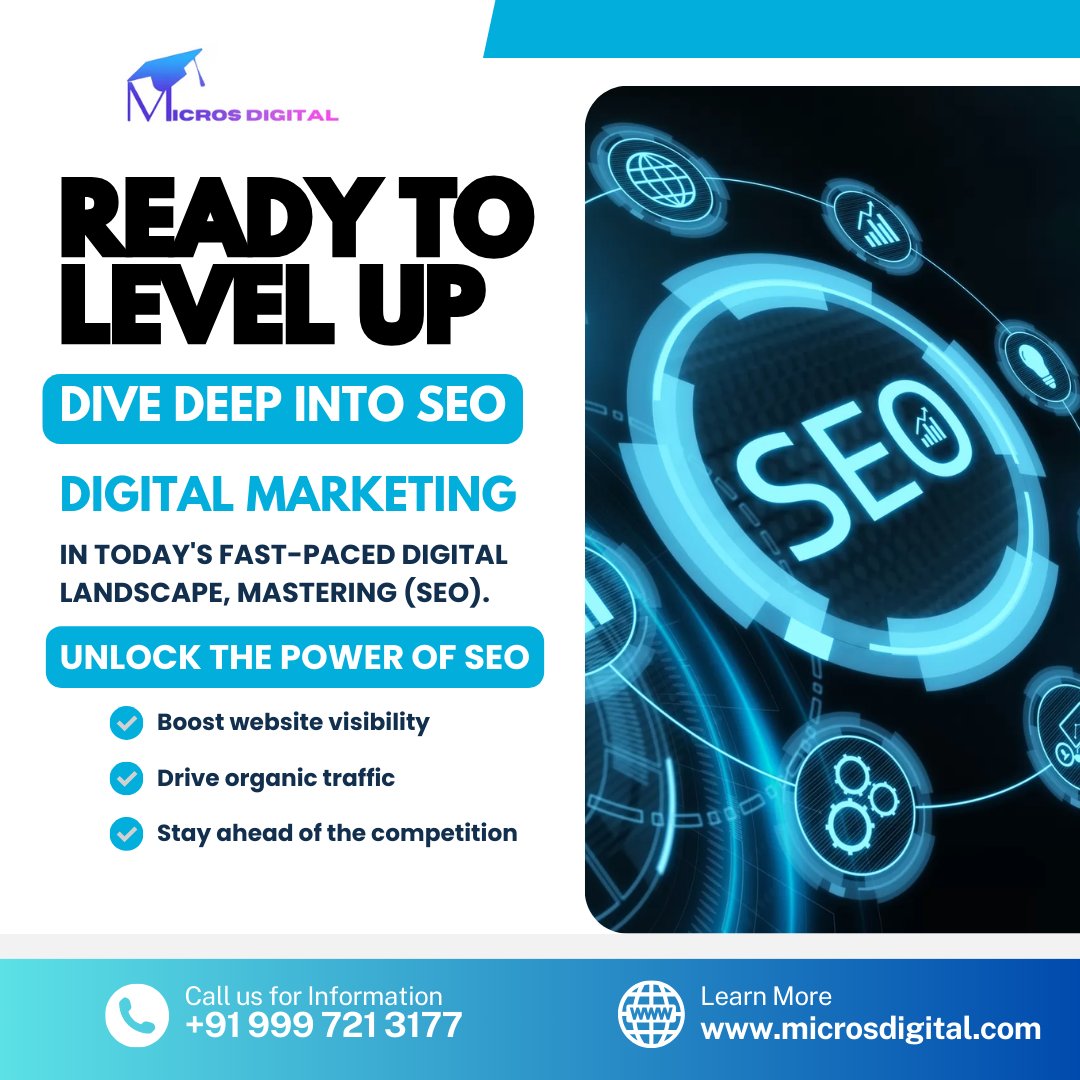 MicrosDigital's tweet photo. Don't miss out on this opportunity to become an SEO maestro! 🚀 Join us today and start your journey toward digital dominance. 💪
#SEO #DigitalMarketing #OnlineLearning #MasterSEO #DigitalDominance https://t.co/O7D7EUSSLh