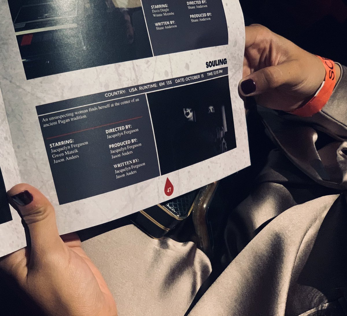 FulleCircle's tweet photo. Thank you for having us, @screamfest! Come see #Souling this Sunday at @ChineseTheatres! 👻 #ScreamfestLA https://t.co/4gimRNv3fI