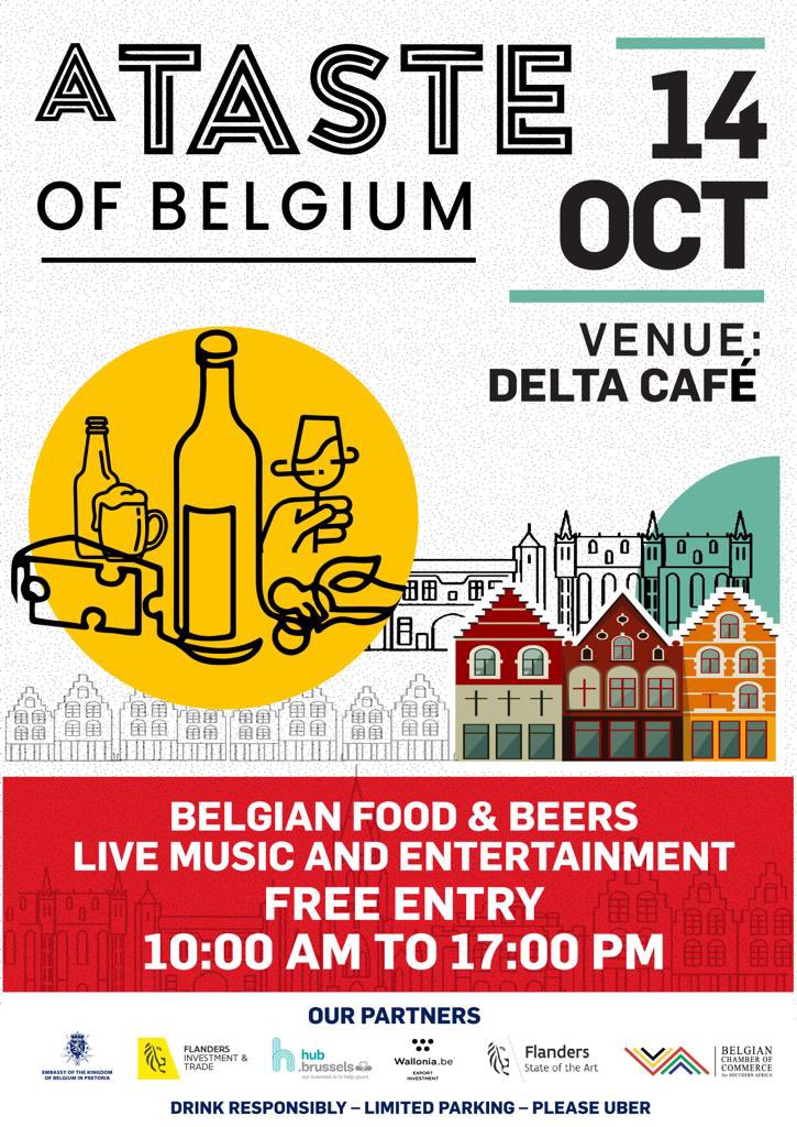 Hey JHB, we can’t wait to see you this weekend at A Taste of Belgium! #BelgianBeerCompany #BelgianBeer