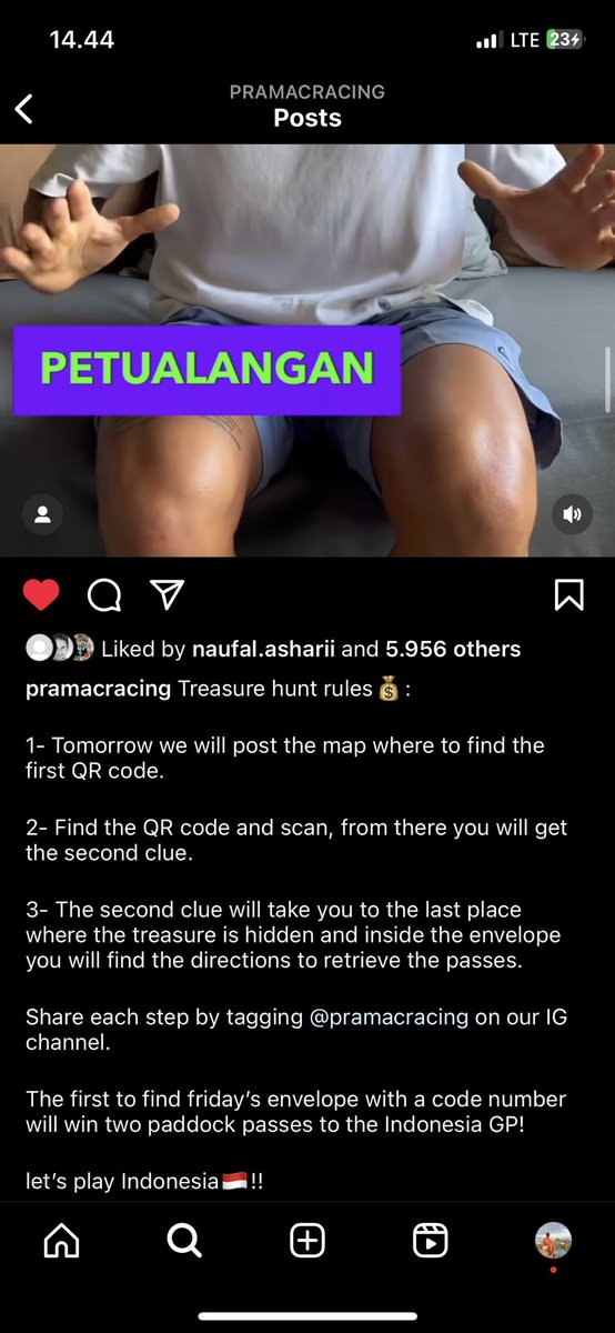 Abyputrayusti's tweet photo. @pramacracing @PICircuit @88jorgemartin I Will get The Pass On Friday? At The last Clue?🤔 https://t.co/95LDS9lUGy