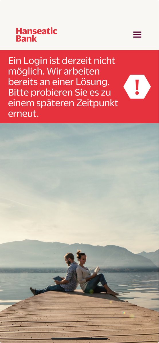 VeloHomePodcast's tweet photo. @hanseatic_bank das geht jetzt schon seit 2 Tagen so, wie lange wohl noch? https://t.co/sRkyVtHTGN