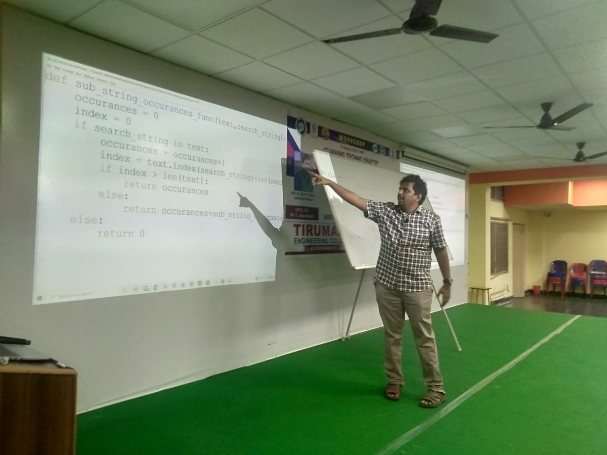 tecnrt's tweet image. Day-3 #A_Three_Day_Workshop on #Python_Programming in Association with #Turning_Techno_Crafts Organized by Department of ECE During:09th to 11th October, 2023