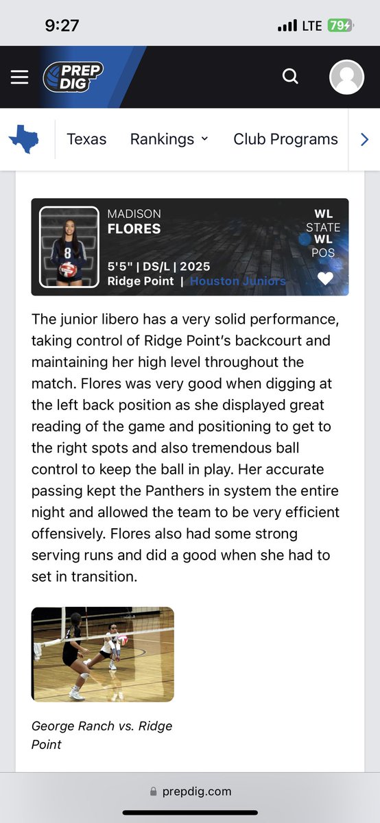 Madison Flores (@maddie_6522) on Twitter photo Thank you <a href="/PrepDig/">Prep Dig 🏐</a> for this write up!! So excited to continue this season with my team💜🤍 Thank you <a href="/PrepDig/">Prep Dig 🏐</a> for this write up!! So excited to continue this season with my team💜🤍
