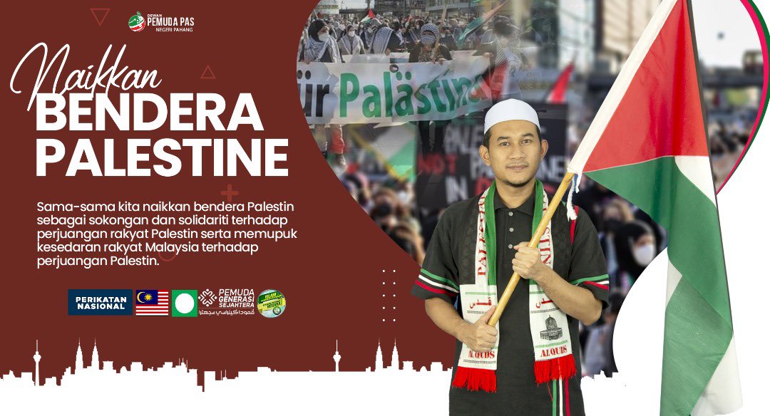 pas_pahang's tweet photo. Jom sama-sama kita naikkan bendera Palestine sebagai tanda sokongan dan solidariti kita bersama para pejuang Palestine.

Panjatkan juga doa yang berpanjangan buat mereka yang berjuang itu kerana mereka sangat memerlukan doa dari kita yang jauh ini. https://t.co/9NCdyvKfFn