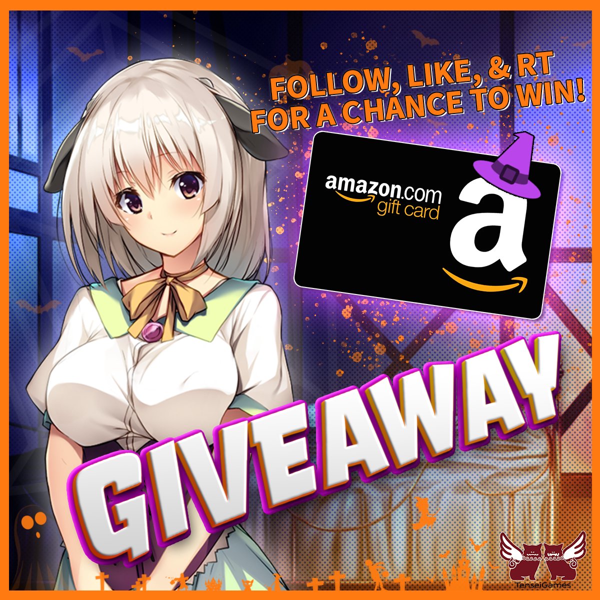 Amazon Gift Card #GIVEAWAY 🥳 We are giving away an Amazon e-gift card worth💸$50 to 1 lucky winner! 1️⃣Follow our account @TenseiGames 2️⃣Like👍& RT this tweet 🕰Ends Oct. 25th, 2023 @ 10:00PM PDT ✨ #primebigdealdays #amazongift #free