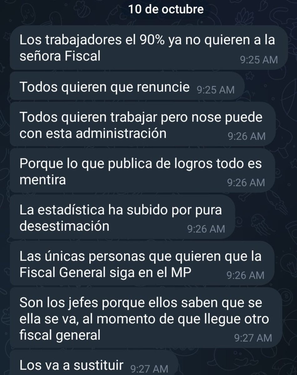 mmendoza_GT's tweet photo. 🚨🚨🚨🚨ATENCIÓN🚨🚨🚨🚨
LOS TRABAJADORES DEL @MPguatemala QUE ANDAN RESISTIENDO, QUIEREN QUE EL PUEBLO DE #GUATEMALA SEPA CÓMO SE SIENTEN. PORQUE ESTÁN HARTOS DE LA ABUELA DEL MAL Y SUS MUY CORRUPTOS ESBIRROS. https://t.co/soDX4YWgaF