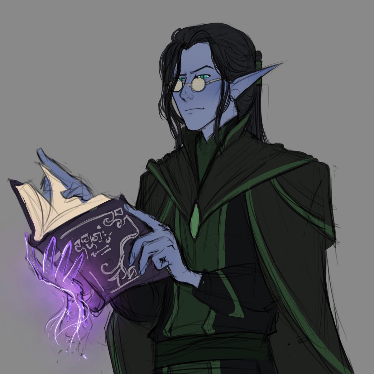 Kirin. Another NPC that the Damsels fought in battle of the bands at the fey party :D
Art by <a href="/AmeliaPenDraws/">Amelia Pendleton</a> 
He defected from the Drow Matriarchy and has found a new home in the Javed Desert Confederacy. Cocky, cool and sharp as a whip.
"Are you done gawking?"
#dndart #dnd