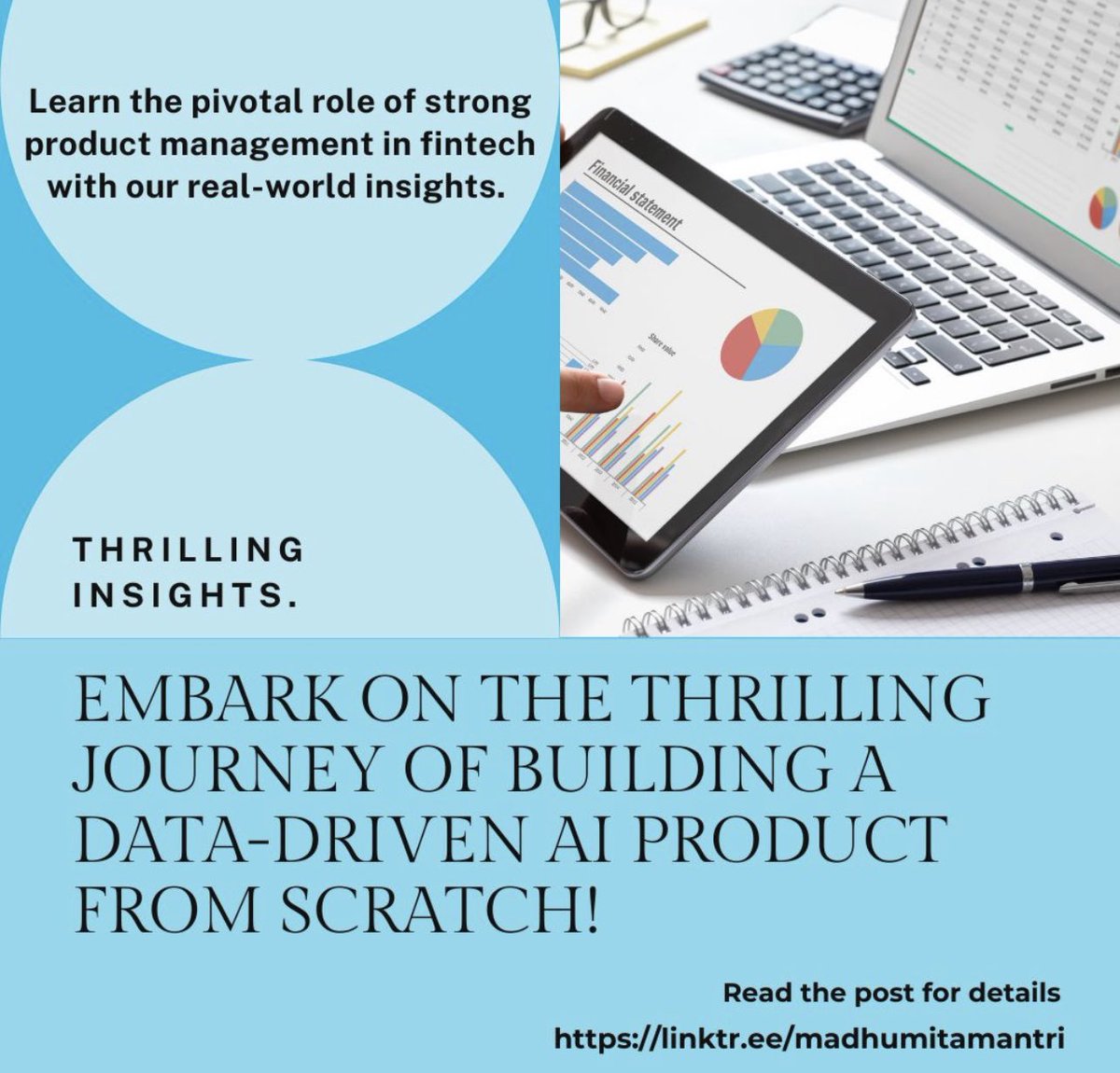Data and AI product from scratch is a thrilling journey. Sharing insights, highlighting the critical role of a robust product management foundation in Fintech. 
Use-Case: Credit Risk Assessment

Read the comments section. #Fintech #DataProduct #AIProduct #ProductManagement