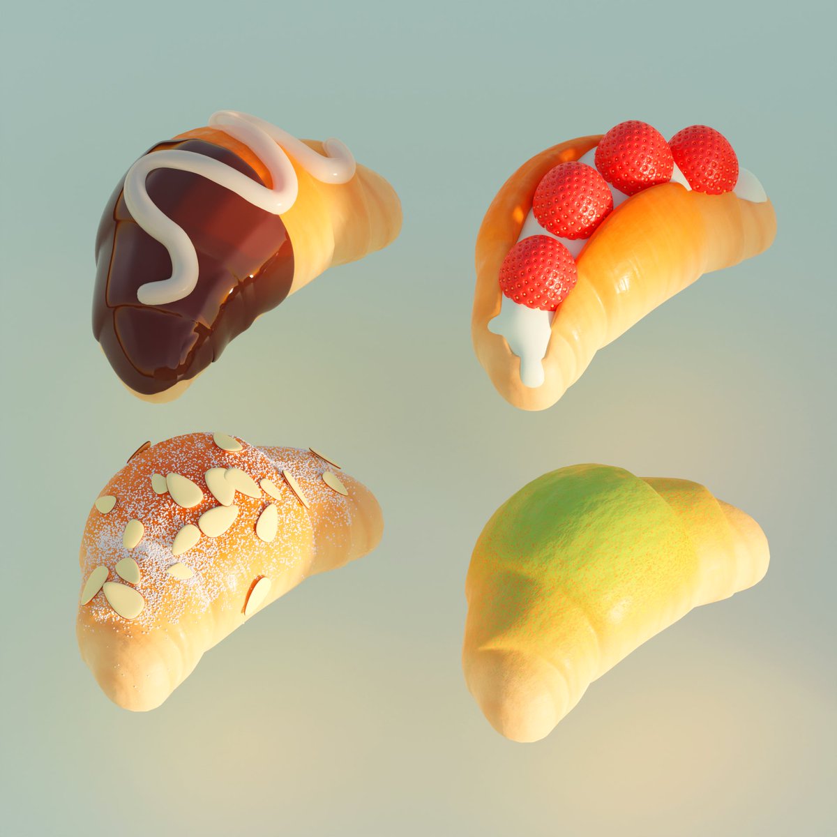 artbytran_'s tweet photo. Hi #PorfolioDay, my name is Tran and I enjoy making cute silly things in Blender 💛 #b3d https://t.co/PWeAAnLgpc