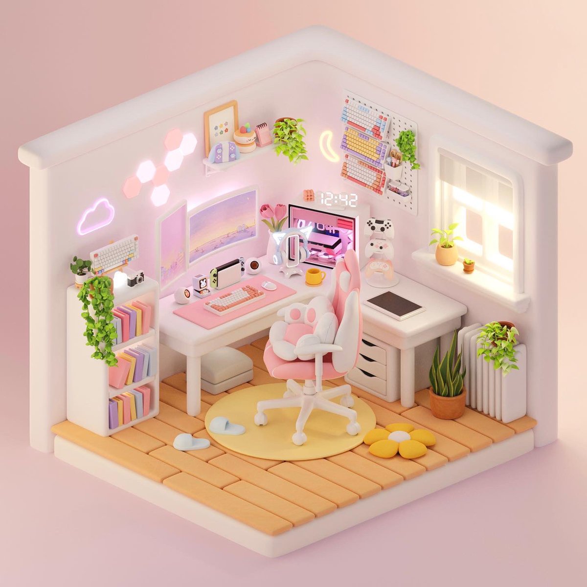 artbytran_'s tweet photo. Hi #PorfolioDay, my name is Tran and I enjoy making cute silly things in Blender 💛 #b3d https://t.co/PWeAAnLgpc