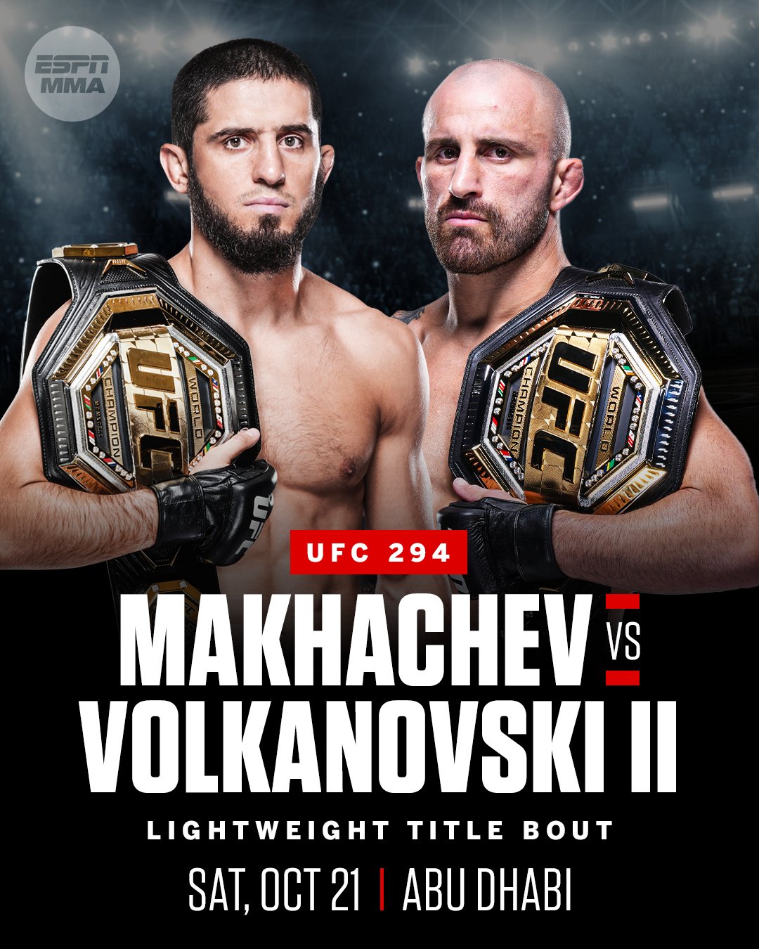 Volkanovski vs makhachev 2