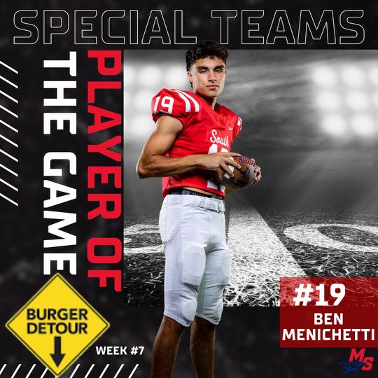 MSouthFootball's tweet photo. Congrats to our Week 7 Players of the Game!  Thanks to you amazing sponsors! @GorgesVolvo @burgerdetour402 @OmahaCarCare #SouthBoyz https://t.co/JS1GtjVawL