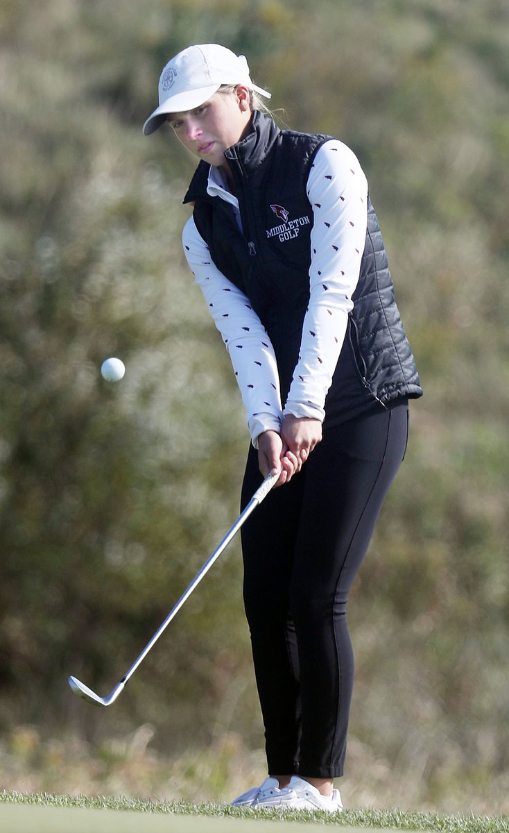 robreischel's tweet photo. The @mhsgirlsgolfers shot a sizzling 312 on Day 2 of the state tournament and rallied for a third place team finish. @GCAOWI 
https://t.co/hcWMPOqlSV https://t.co/RUTesEUYid