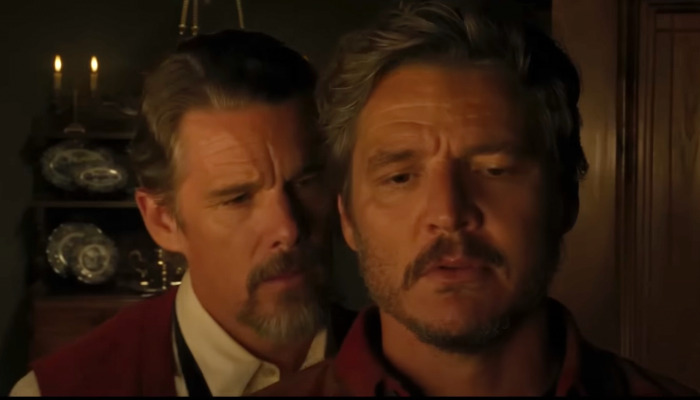 FBShortFilms's tweet photo. Film Review: STRANGE WAY OF LIFE (2023): Pedro Almodóvar Once Again Brings Complexity to His Characters in a New Short Film 

Link: https://t.co/0z04txoRQD 

#DanielRived #EthanHawke #GeorgeSteane #JasonFernandez #JoseCondessa #ManuRios #MovieReview #PedroAlmodóvar #PedroCasab... https://t.co/qiEAPwLASf