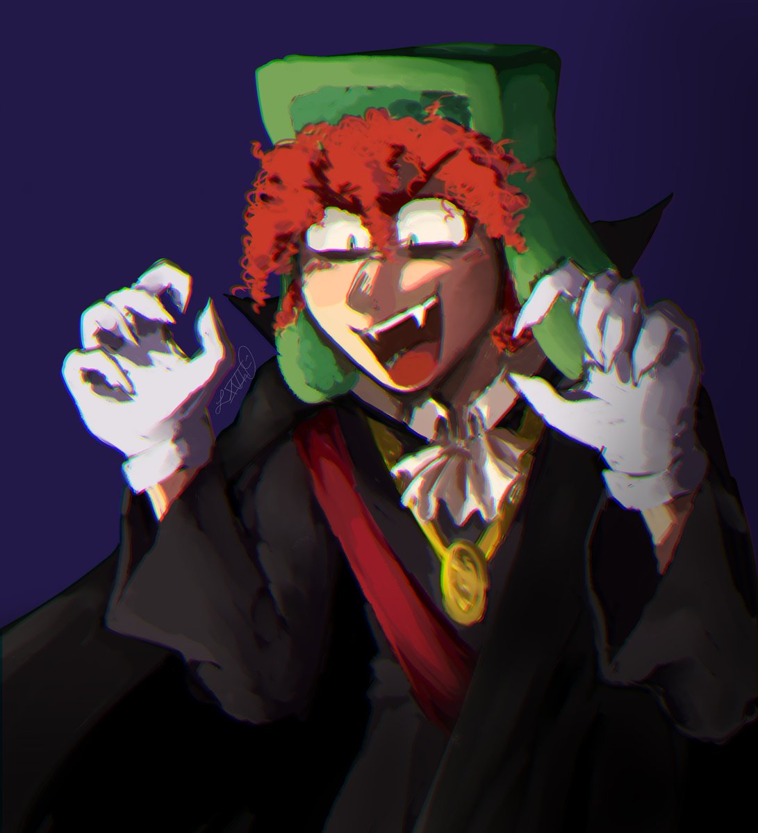 LOONAMARSH's tweet photo. vampires are cool........ stan seems to think so
#sptwt #stylesp #vampirekyle #gothstan https://t.co/Ggaawd3emy