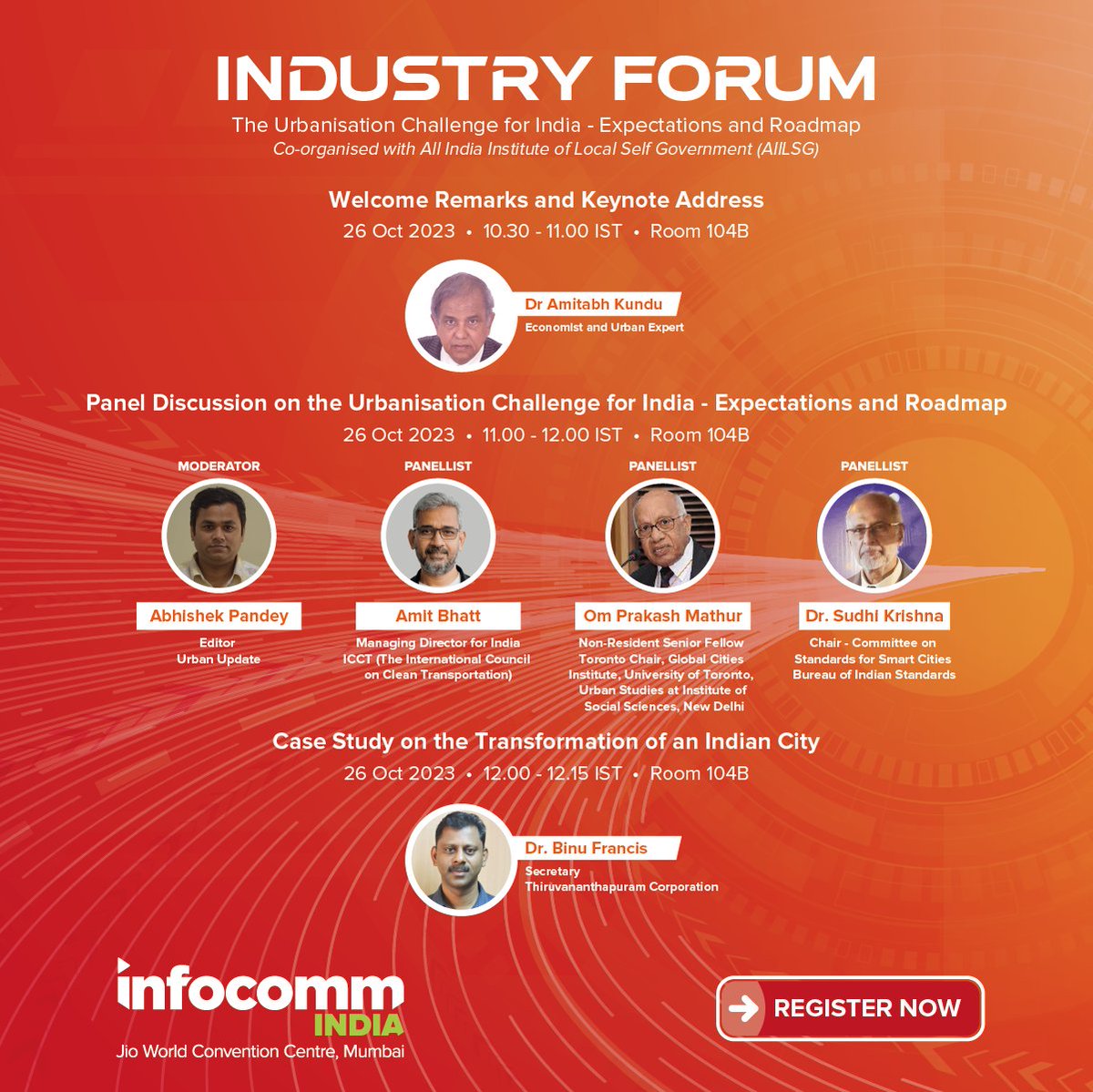 InfoCommIndia's tweet image. Gain insights into India&apos;s urbanisation challenge and how it is being addressed with the help of advanced Pro AV technologies💡

#InfoCommIndia #ProAVTechnology #AVTweeps #Urbanization #FutureTech #Conference #IndustryInsights