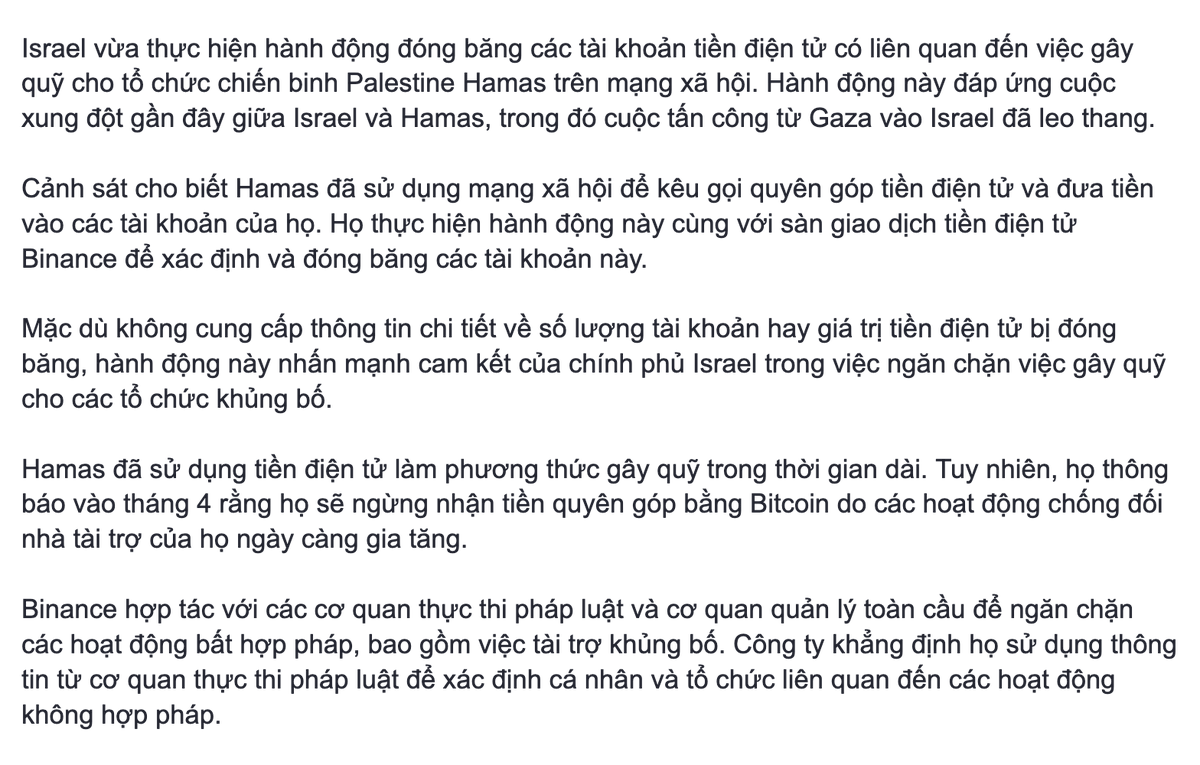 view_crypto's tweet photo. 🔥🔥#CryptoNews : " #Israel đóng băng các tài khoản tiền điện tử được liên kết với #Hamas "
#Crypto #Cryptocurrency #Binance #Blockchain #Security #CryptoRegulation #View_Crypto
👏👏Theo dõi tôi để cập nhập thêm nhiều thông tin và kiến thức về tiền điện tử!!! https://t.co/FR5IpUjYR6
