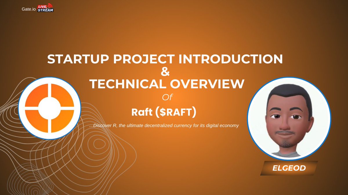 elgeod's tweet image. Hi y&apos;all, I&apos;m excited to introduce the newest #StartupProject on @gate_io Live this morning to you! 
Yes, it is @raft_fi, and you should be sure to join this session to unpack interesting details about them, what they are BUIDLing, and stand a chance to win Airdrops. How?👇🏽
