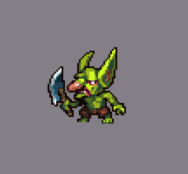 Sometimes you realise that right now you need to draw a little goblin. Am i right? #pixelart #ドット絵