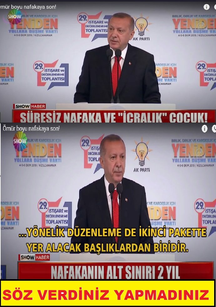 10 yıldır haberlerde var #SüresizNafaka dillerde var Mağdurun gazını almada var Algıda var 300 tl SÜRESİZ NAFAKA veriyor diye AMA MECLİSE GELMESİNDE YOK @RTErdogan @yilmaztunc @MahinurOzdemir @_cevdetyilmaz @ErbakanFatih @fahrettinaltun @NumanKurtulmus @YildizFeti @efkanala