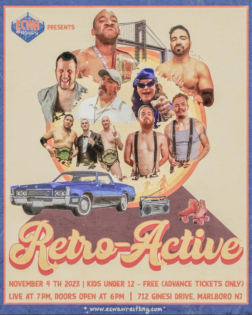 AttackLifeTF's tweet photo. @MTPSNJ 
Looking for something to do with the kids? How bout some live pro wrestling where kids under 12 are FREE!!!
Experience ECWA Live!!! November 4th in Marlboro

@ECWA1967 https://t.co/kTFQuGGt2W