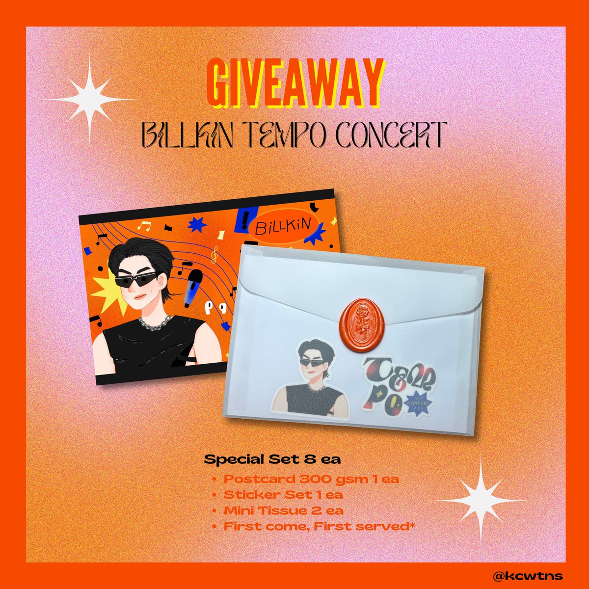 kcwtns's tweet photo. 𝘗𝘭𝘦𝘢𝘴𝘦 𝘬𝘪𝘯𝘥𝘭𝘺 𝘳𝘦𝘱𝘰𝘴𝘵 - ✿‧⁺
Giveaway
🎤 𝐁𝐢𝐥𝐥𝐤𝐢𝐧 𝐓𝐞𝐦𝐩𝐨 𝐂𝐨𝐧𝐜𝐞𝐫𝐭🪩✨
Date : 4 Nov 2023
Time : TBA
Location : Impact Arena
🔖 First come, First served ◟ ◡̎✧
#BillkinTempoConcert #bbillkin
#GiveawaysforBKPPFC https://t.co/z0at7AebIi