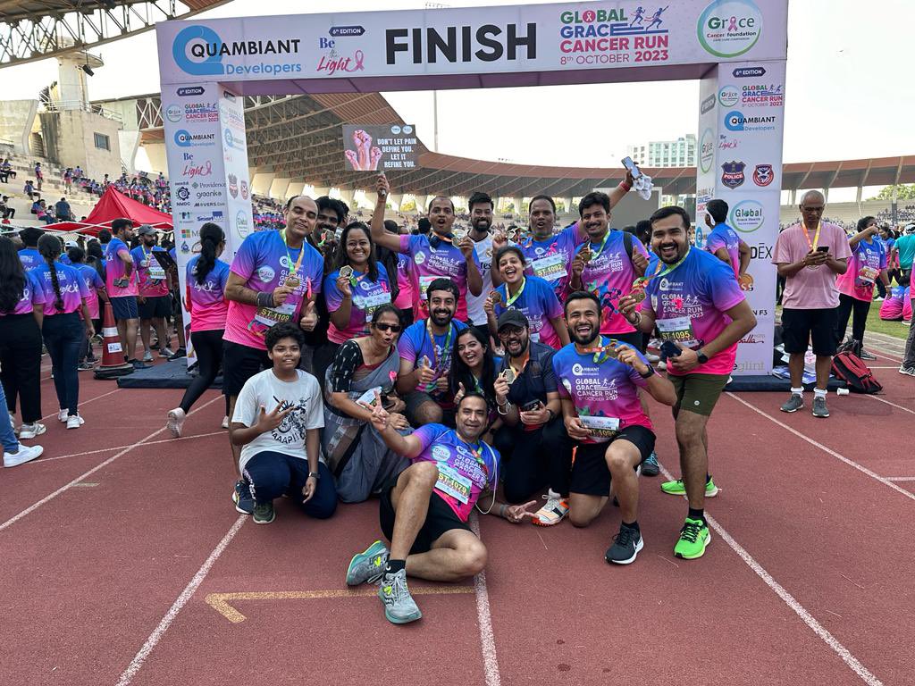 GirirajHarsola's tweet photo. Some Glimpse of #GlobalGraceCancerRun2023 

It was well organised event. Thanks to @drchinnababu and team. https://t.co/NiPpwz1bEW